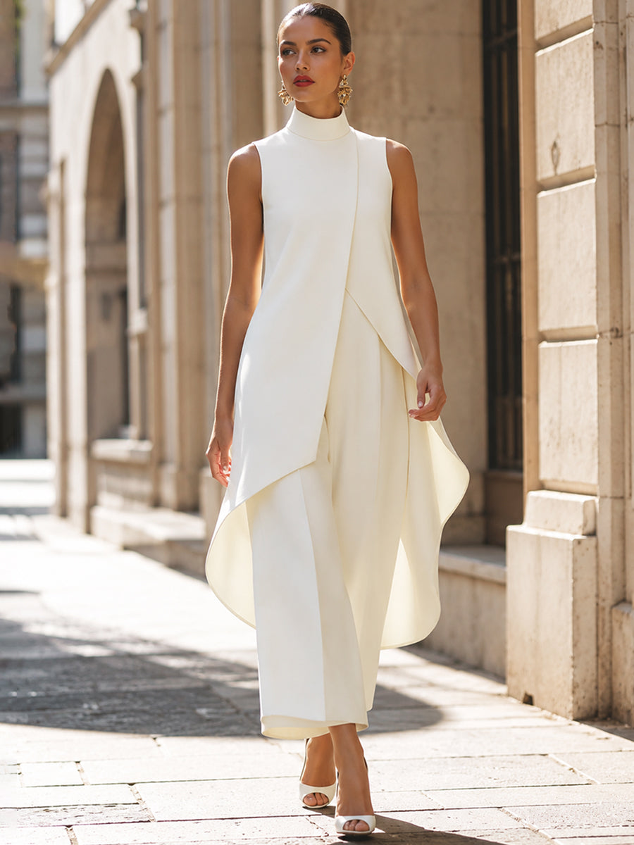 Everly™ - Elegant Wide-leg Two-piece Suit