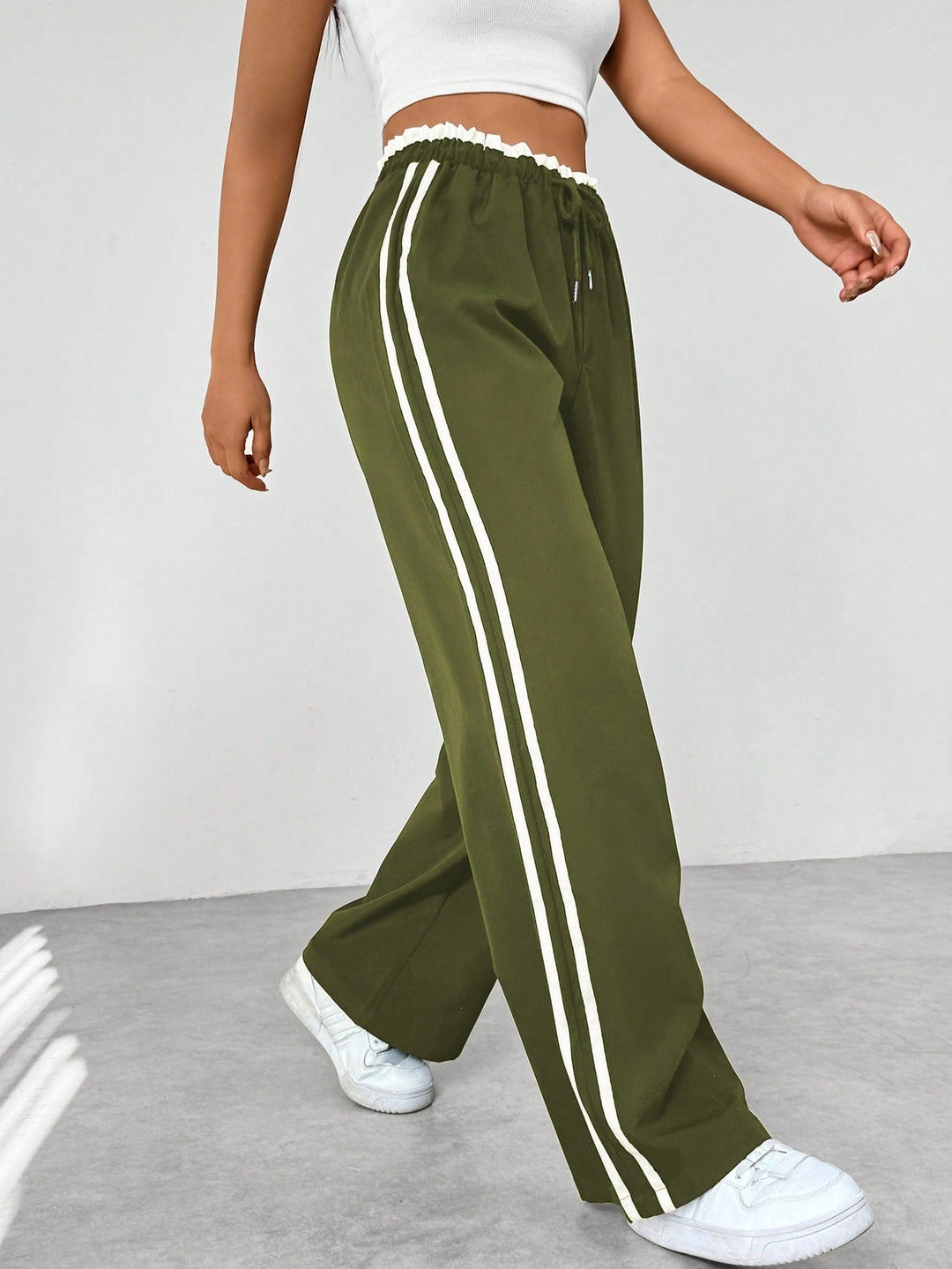 Luvre-Dublin - Trendy Sporty Wide Trousers