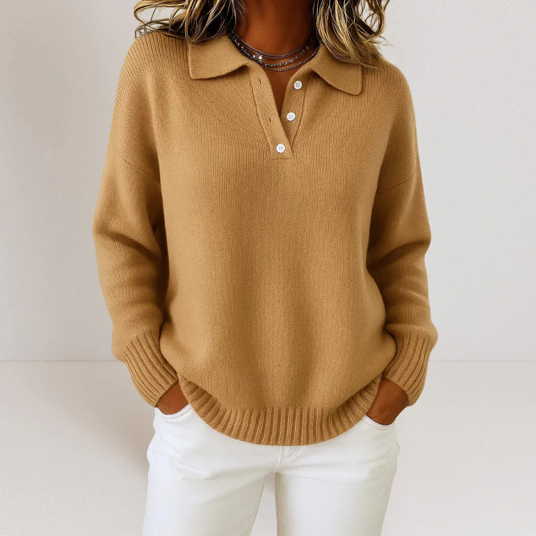 Olivia | Soft knit sweater with collar