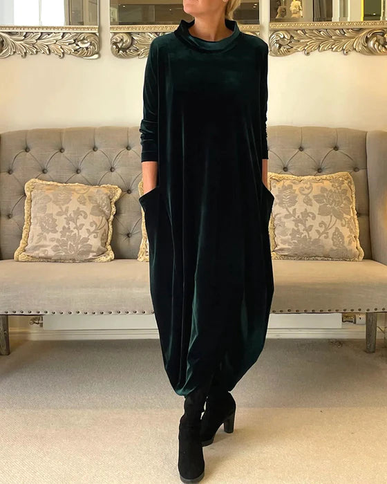 ELORA - Velvet Evening Dress
