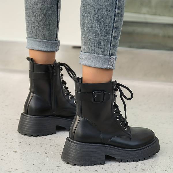 Emma & Lilly | Trendy Leather Boots