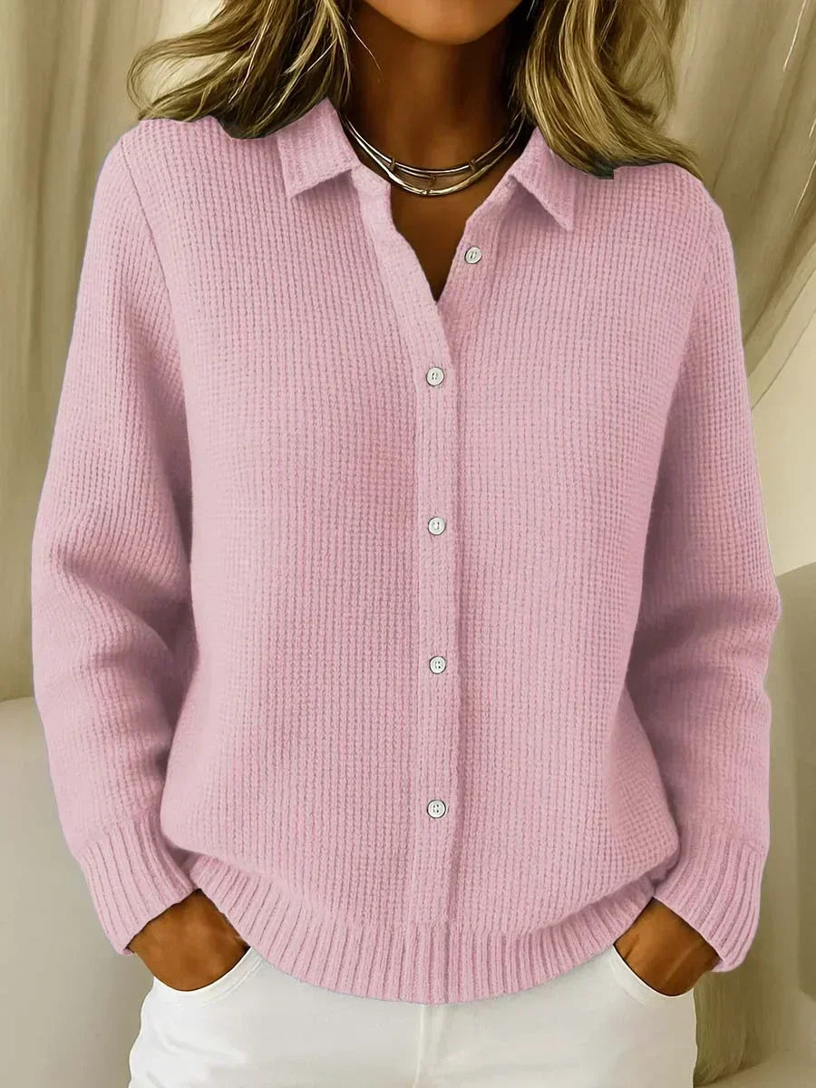 Katrina | Textured Knit Button Cardigan.
