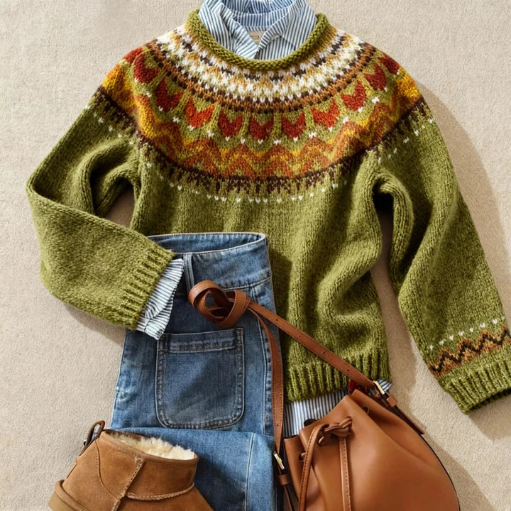 Ciara | Heritage Nordic Knit Sweater