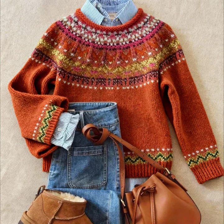 Ciara | Heritage Nordic Knit Sweater