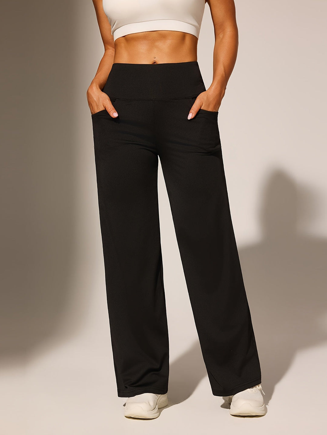 Lorai | High Waist Black Trousers