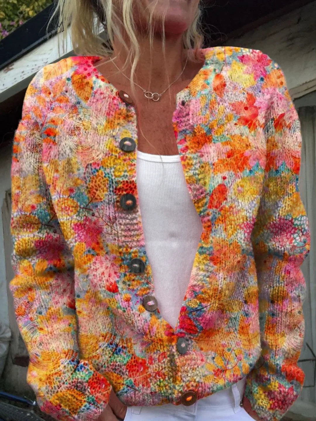 Helena™ | Vintage Knit Cardigan Sweater.