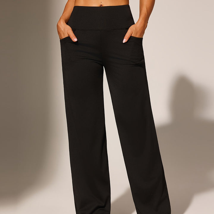 Lorai | High Waist Black Trousers