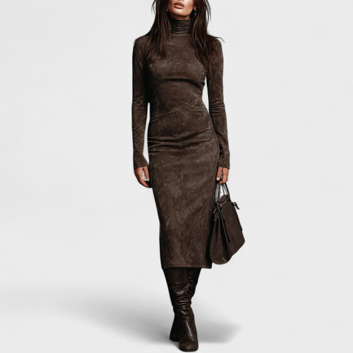Aoife | Elegant Suede-style Dress