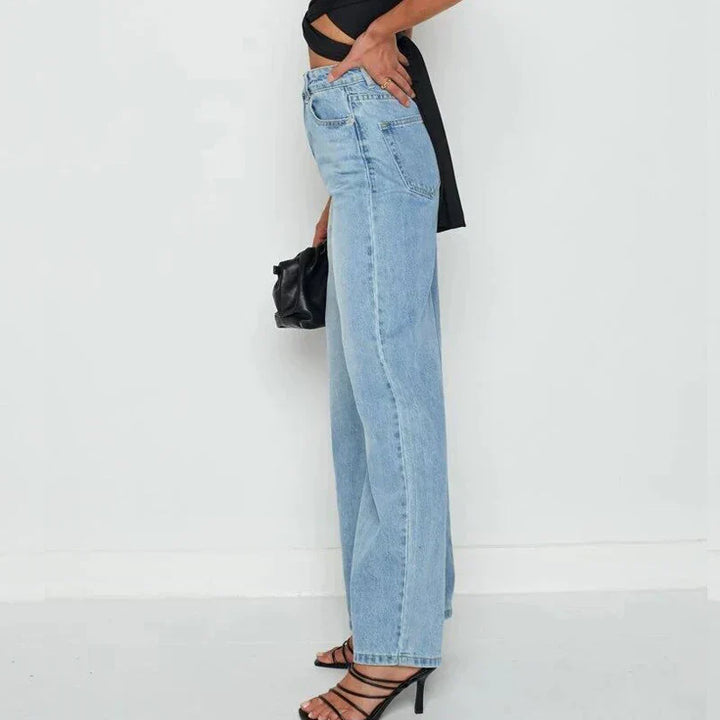 Luvre-Dublin| Mid Rise - Wide Fit Denim Jeans