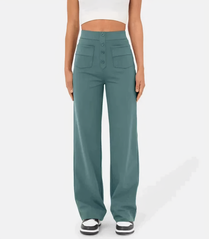 Luvre-Dublin| High-waisted stretch trousers