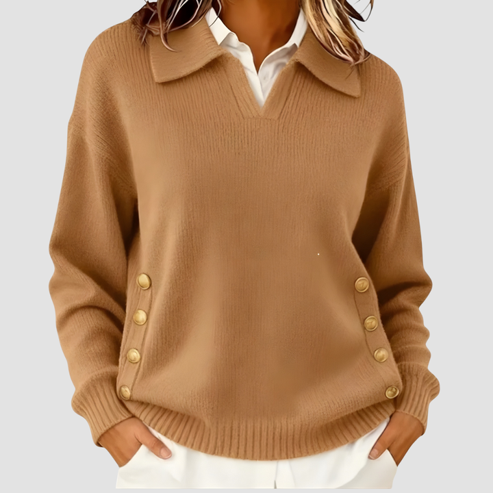 Éliane | Elegant Buttoned Sweater