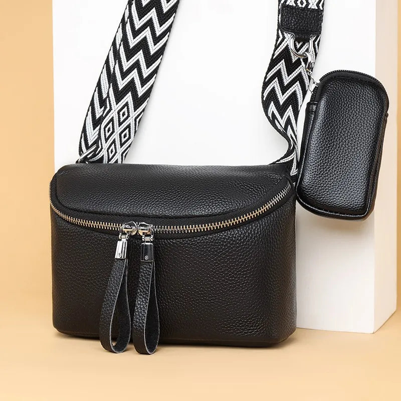 Nina | Refined Leather Shoulder Bag