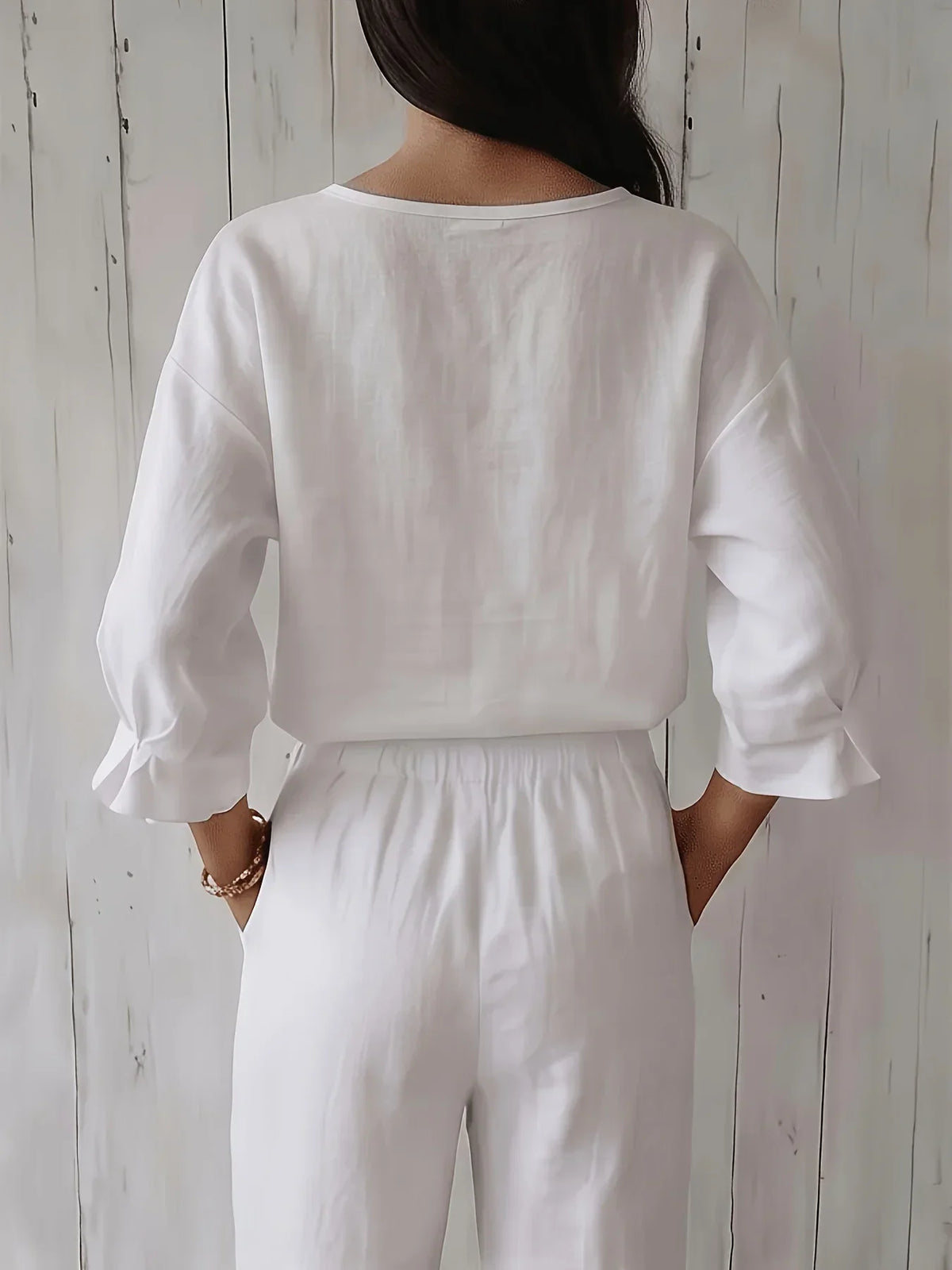 Sabrina - Relaxed Square Neckline Blouse