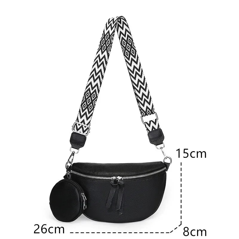 Hayley | Refined Leather Shoulder Bag