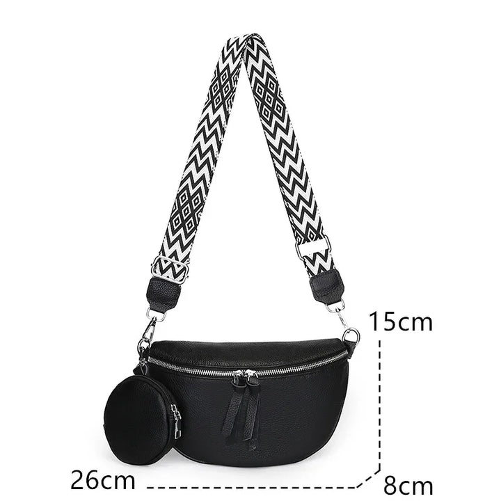Hayley | Refined Leather Shoulder Bag