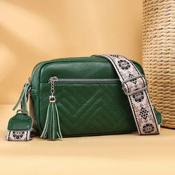 Bianca | Refined Leather Shoulder Bag