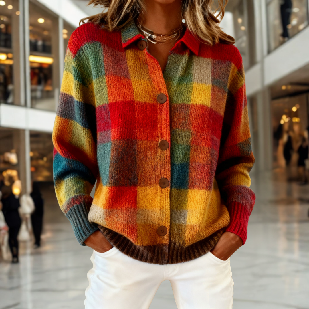 Aoife - Timeless Check Cardigan