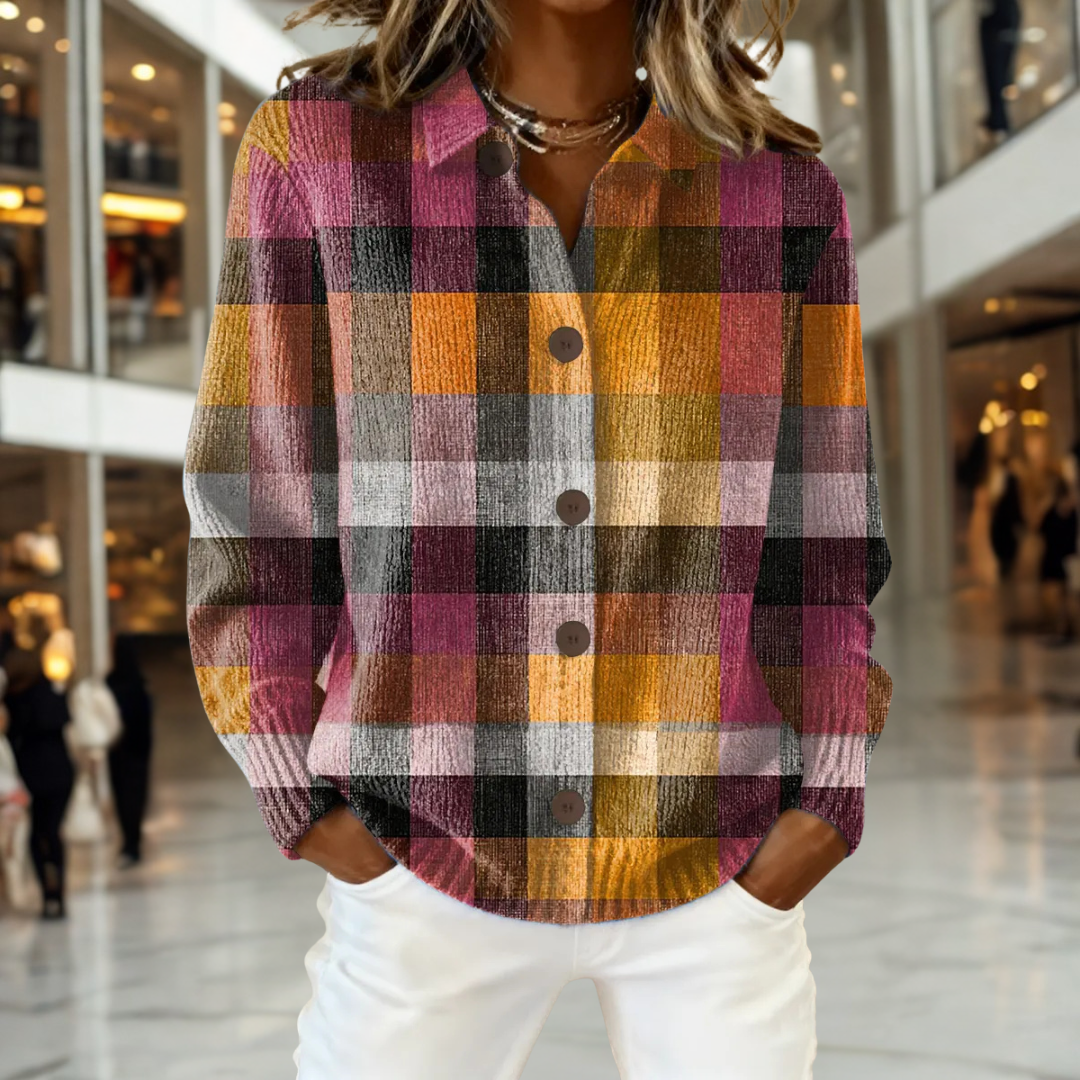Lena™ - Classic Heritage Check Cardigan