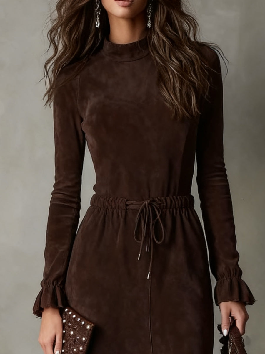 Lunori™ Isla Suede Midi Dress