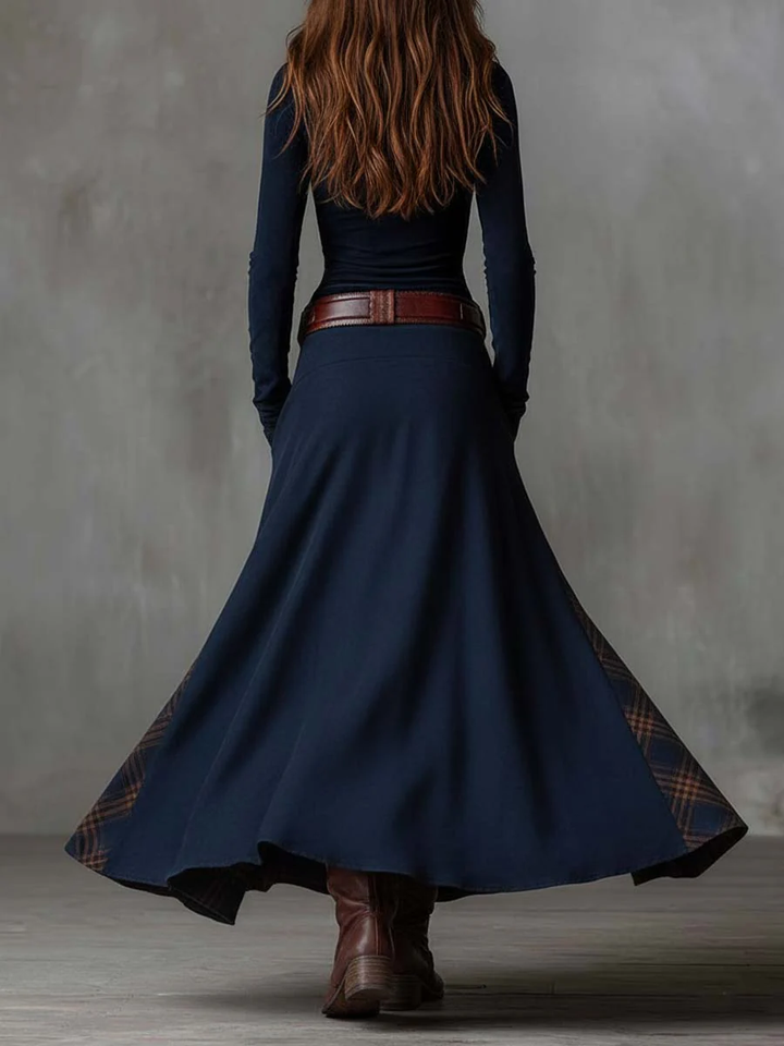 Lunori™ Michelle Suede Long Maxi Dress