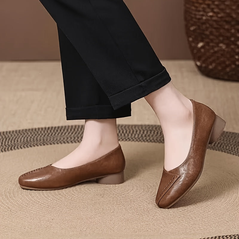 Arden™ | Square-Toe Low-Heel Pumps
