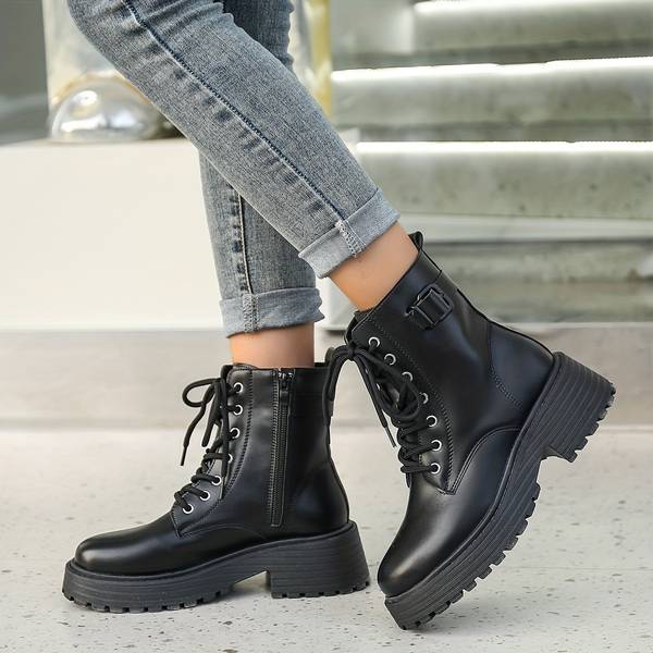Emma & Lilly | Trendy Leather Boots