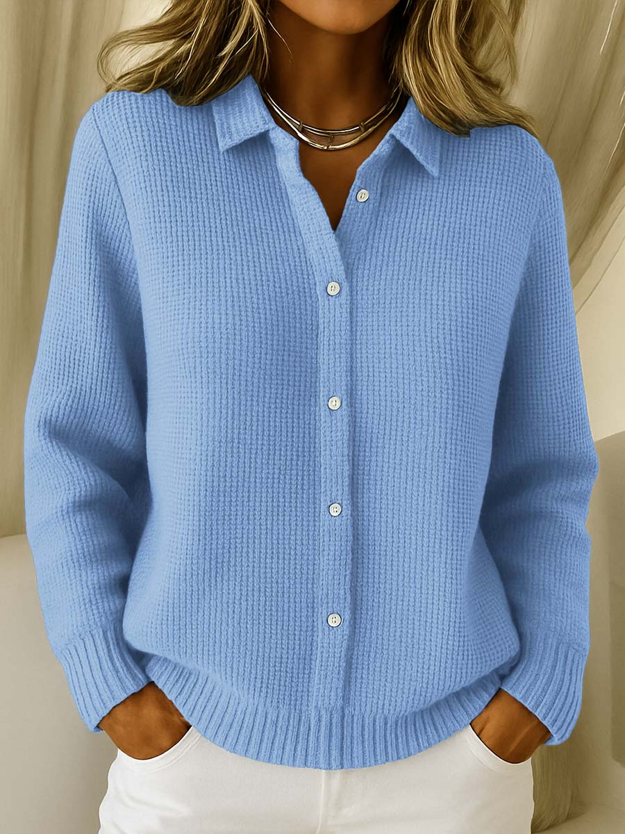 Katrina | Textured Knit Button Cardigan.