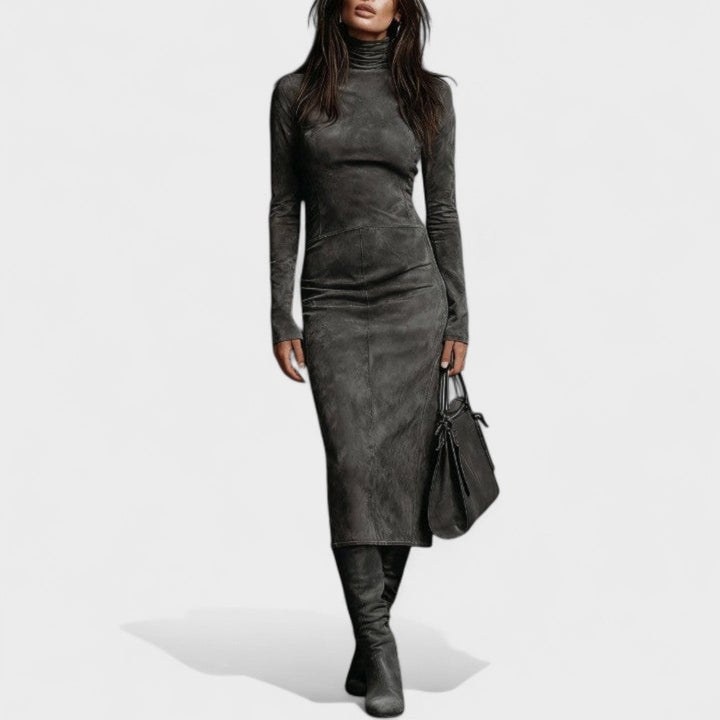 Aoife | Elegant Suede-style Dress