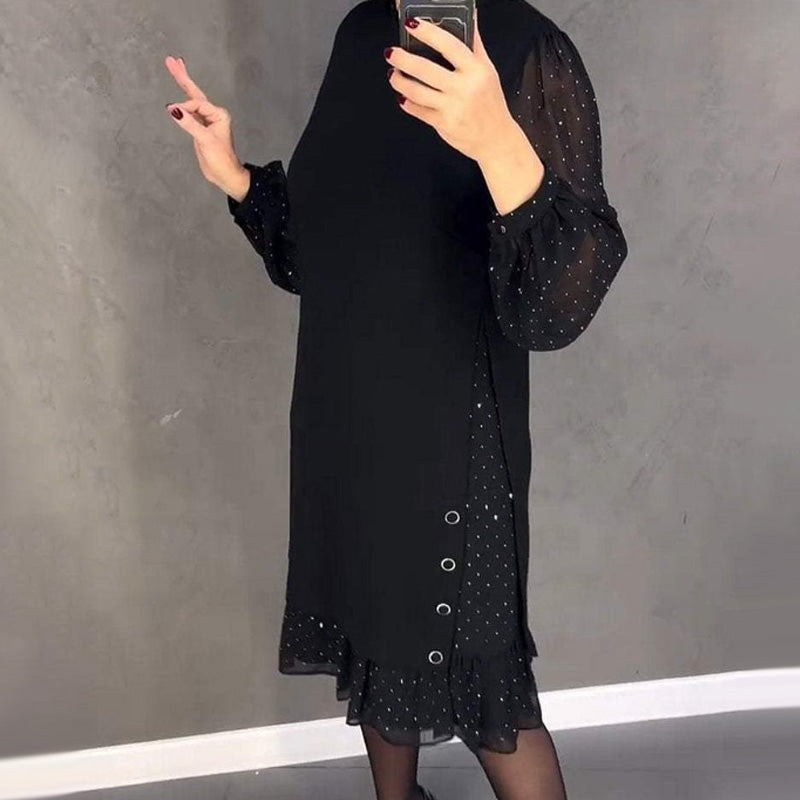 Marélle | Layered Polka Dot Midi Dress