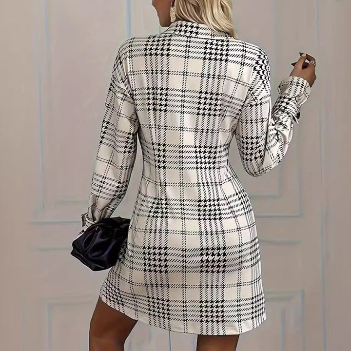 Check A-Line Shirt Dress – Women